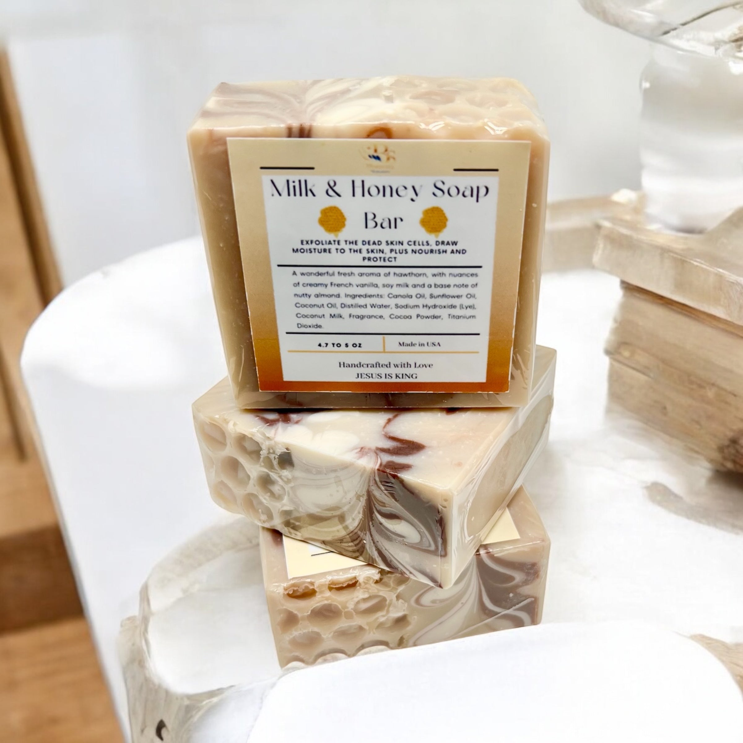 Milk & Honey Soap Bar (Vegan)
