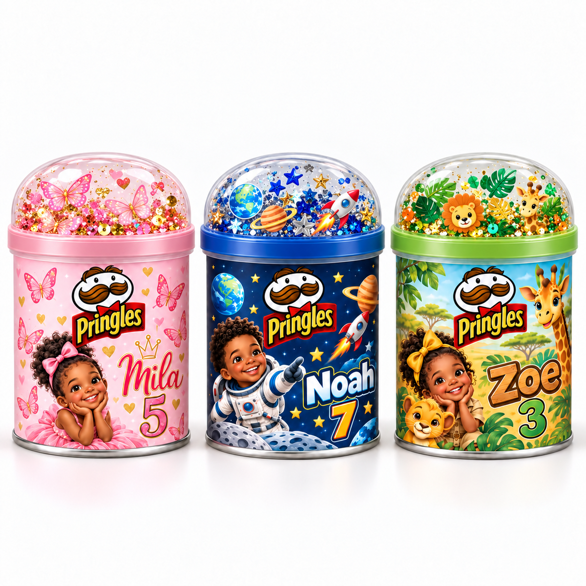 Personalized Pringles Shakers