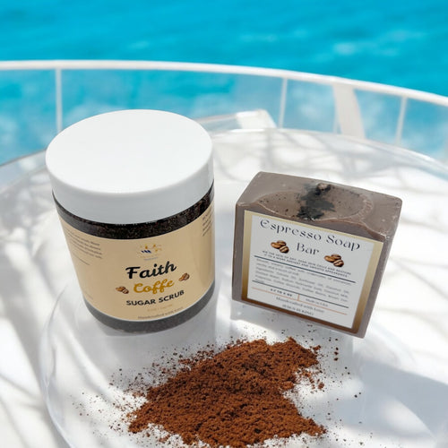 Coffee Scrub and Espresso bar soap Bundle