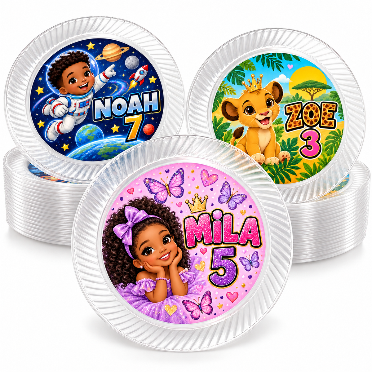 9″ Dinner Clear Plates
