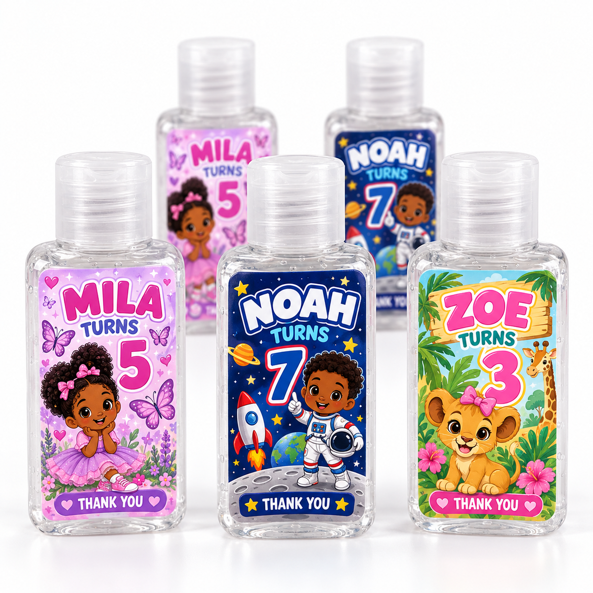 Personalized Hand Sanitizer Party Favors